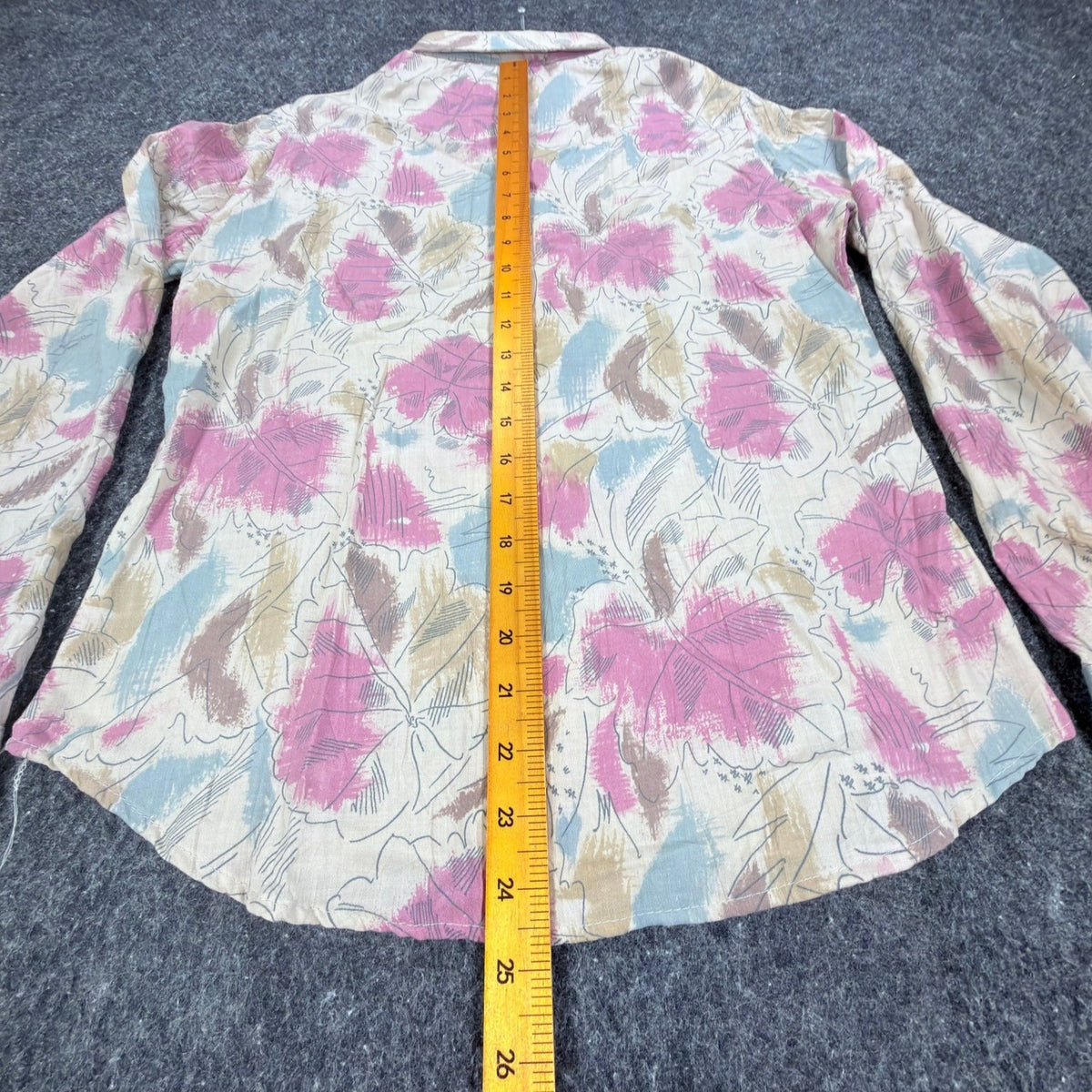 Miss B Vintage 80s Floral Button Up Shirt Womens 9/10 Pink Blue NWT Deadstock - take2supply