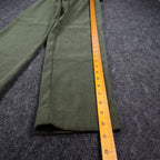 Lucia Trousers Womens Size 8 Y2K Cactus Green Stretch Pleated Straight Leg Pants - take2supply