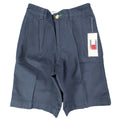 Tommy Hilfiger Vintage 90s Pleated Chino Shorts Boys 7 Navy Cotton NWT - take2supply