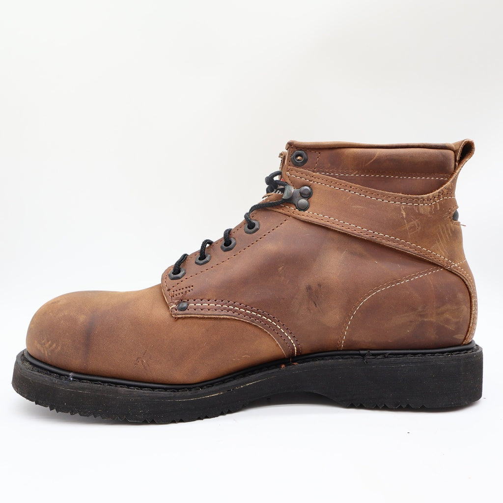 Carolina Steel Toe Work Boots Mens 11.5 D Brown Leather USA Made New NWT 139 - take2supply
