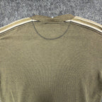 Ferruche Y2K Long Sleeve Shirt Mens XL Olive Green Striped Pullover NWT C417 - take2supply