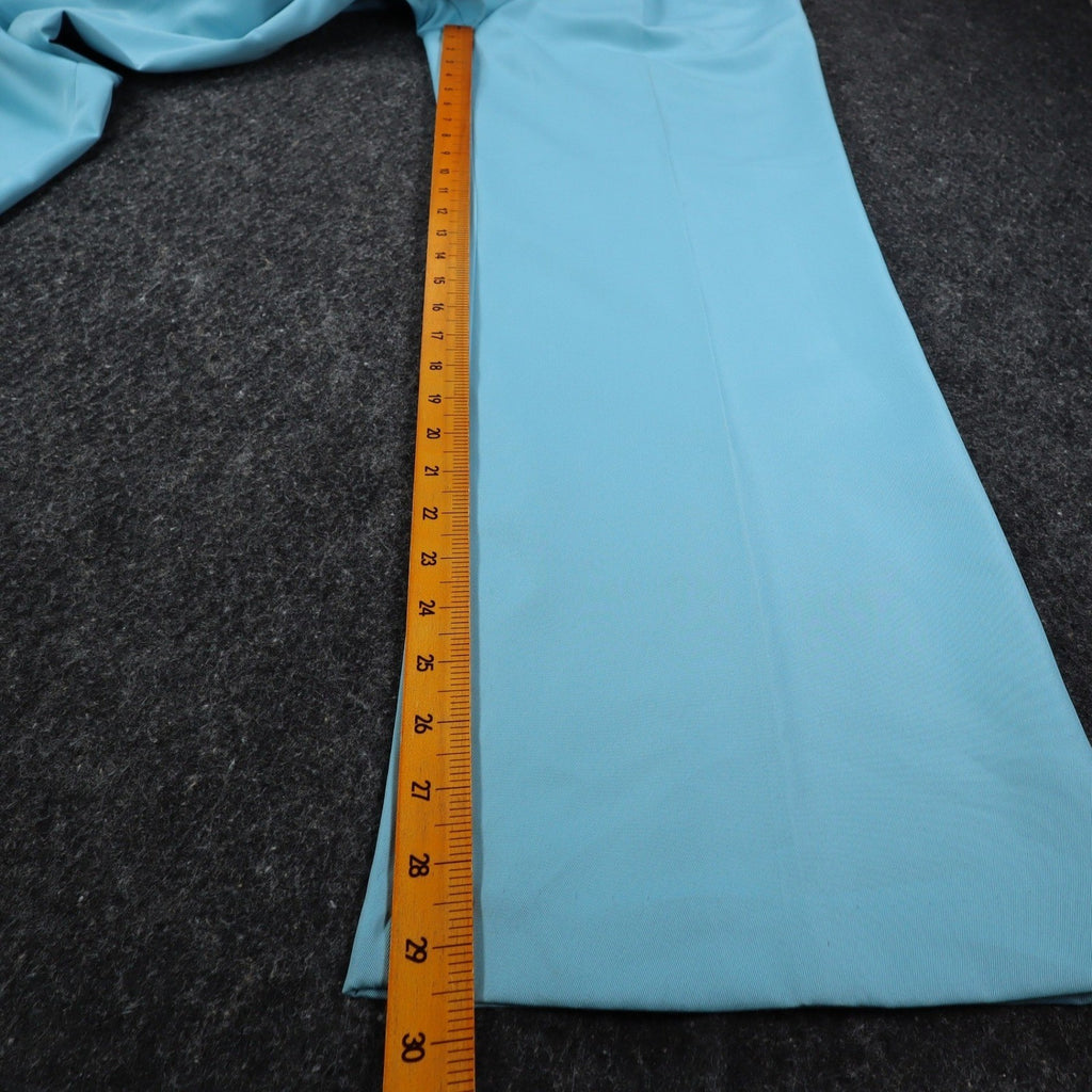 Company Collection Pants Womens 14 Vintage Blue Polyester Pleated Straight Leg - take2supply