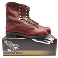Georgia Boot Carbo-Tec G8845 Mens 11M Work Boots Roan Brown Leather 8 Inch NIB - take2supply