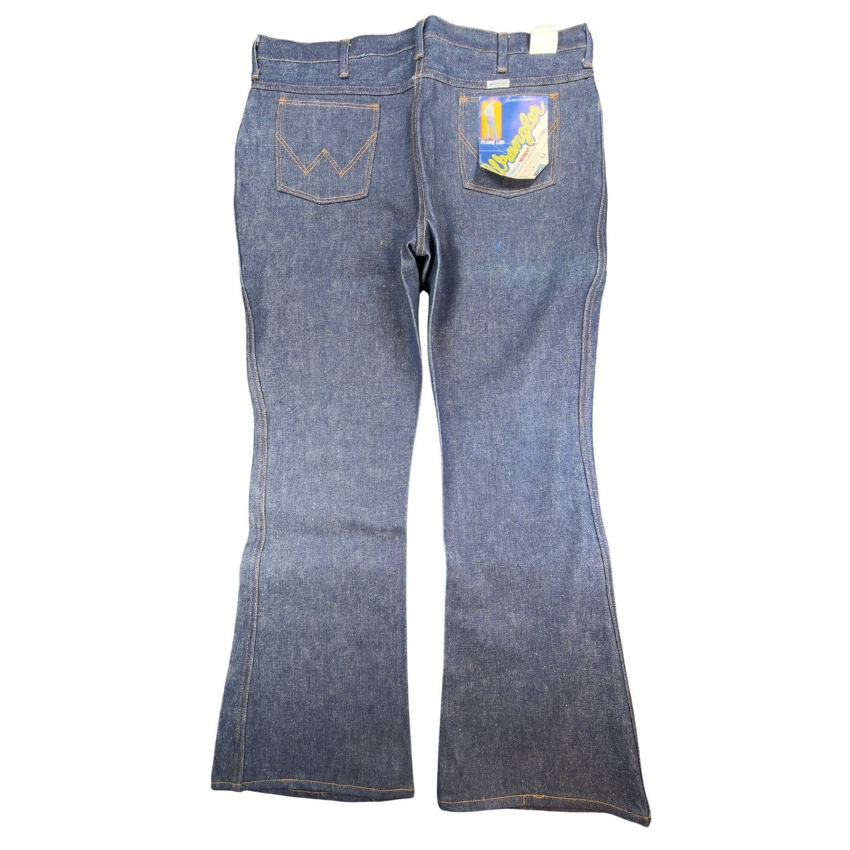 Wrangler Vintage 70s Flare Jeans Mens 40x32 No-Fault USA Made NOS NWT - take2supply