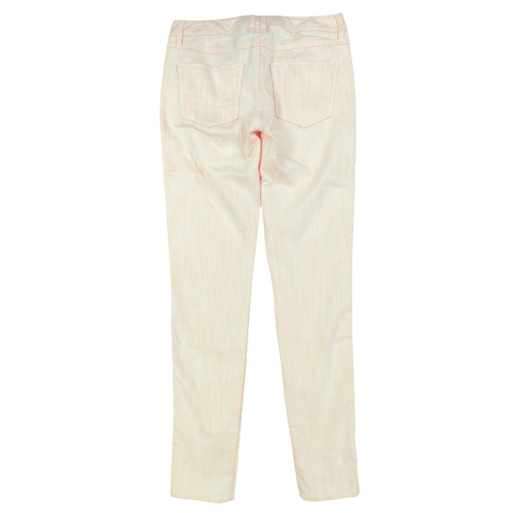 Chord Skinny Jeans Juniors 3 Peach Orange Denim NWT CH4070WDD Low Rise Stretch - take2supply