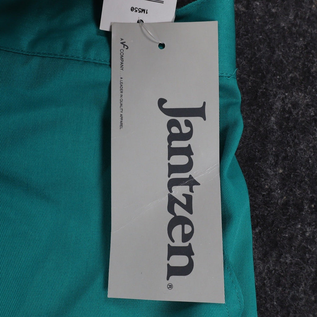 Jantzen Vintage 90s Jade Green Shorts Mens 38 Deadstock NWT Poly Cotton 1M550 - take2supply