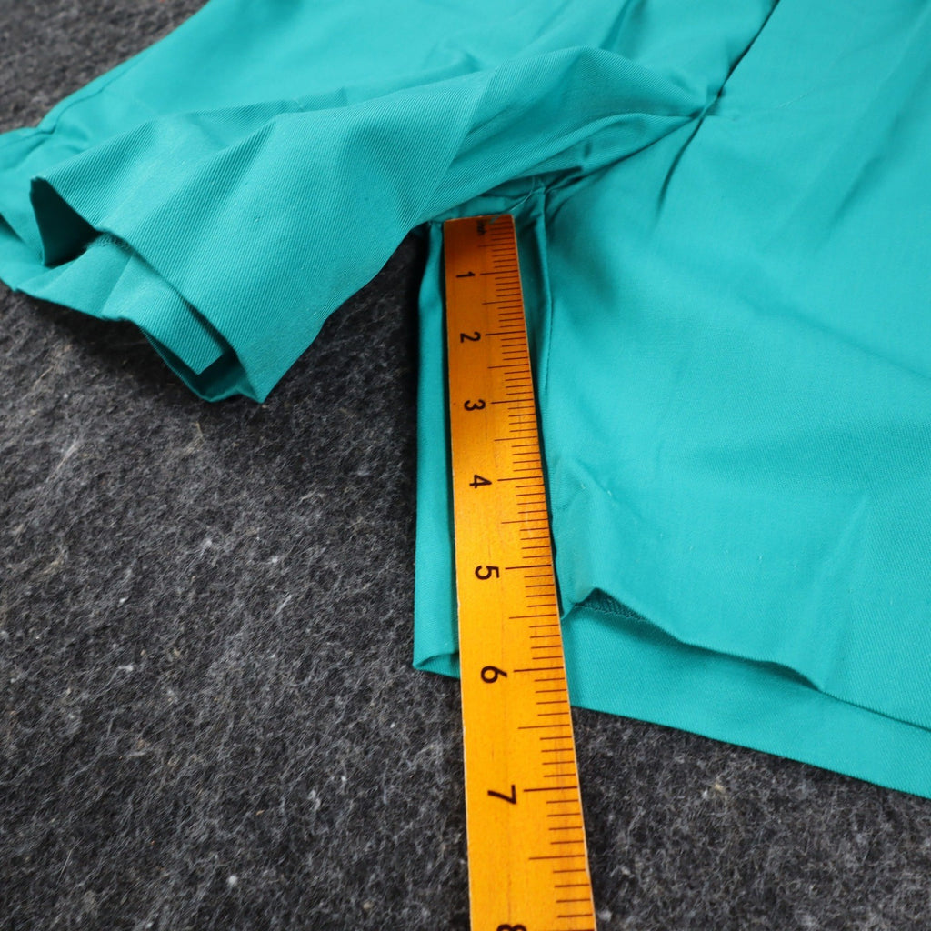 Jantzen Shorts Mens 32 Vintage 90s Teal Green Poly Cotton Deadstock 1M550 - take2supply