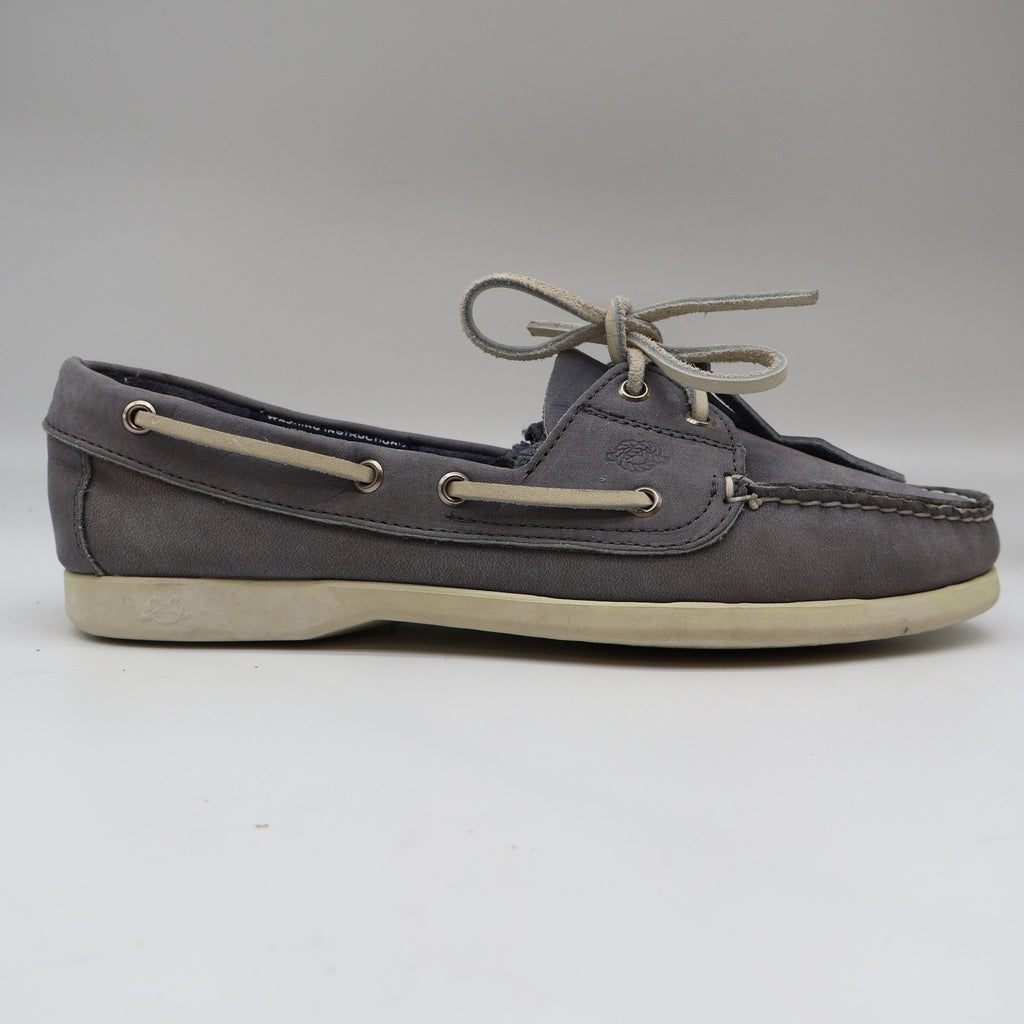 Dexter Boat Shoes Womens 9 Vintage 90s USA Ocean Blue Leather Washables R485-8 - take2supply