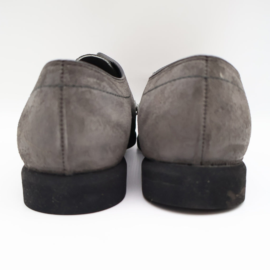 Crestline Oxford Shoes Mens 7 D Vintage Gray Suede Moc Toe Deadstock USA - take2supply