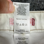 Levi's Y2K Bermuda Shorts Girls 12 White Denim NWT Deadstock - take2supply
