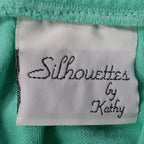 Silhouettes by Kathy Shorts Womens S Vintage 90s Mint Green Cotton Blend USA - take2supply