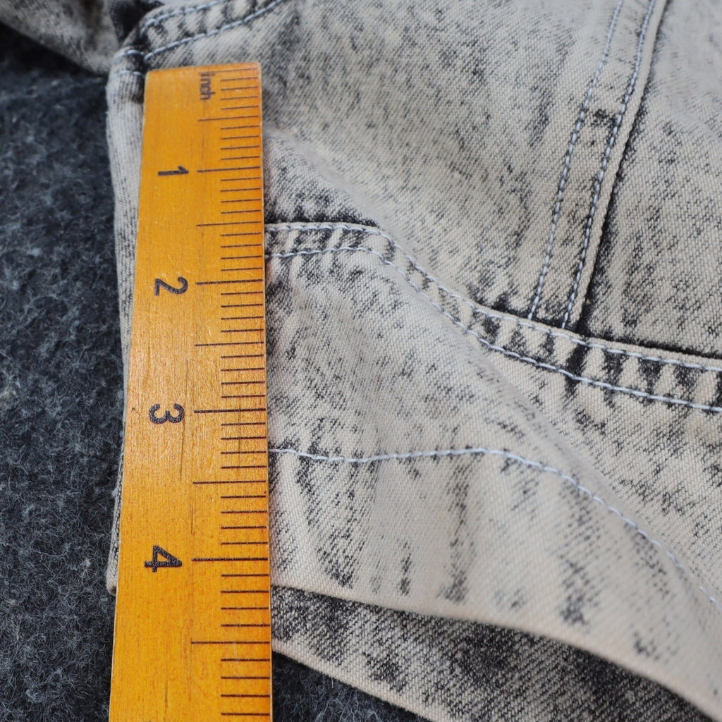 Lee Trekker Short Boys 10 Vintage 90s Cold Black Acid Wash Cotton Relaxed Fit - take2supply