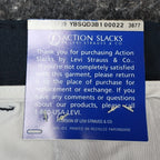 Levi Strauss Action Slacks Mens 33x30 Vintage 2001 Navy Blue Polyester Pants NWT - take2supply