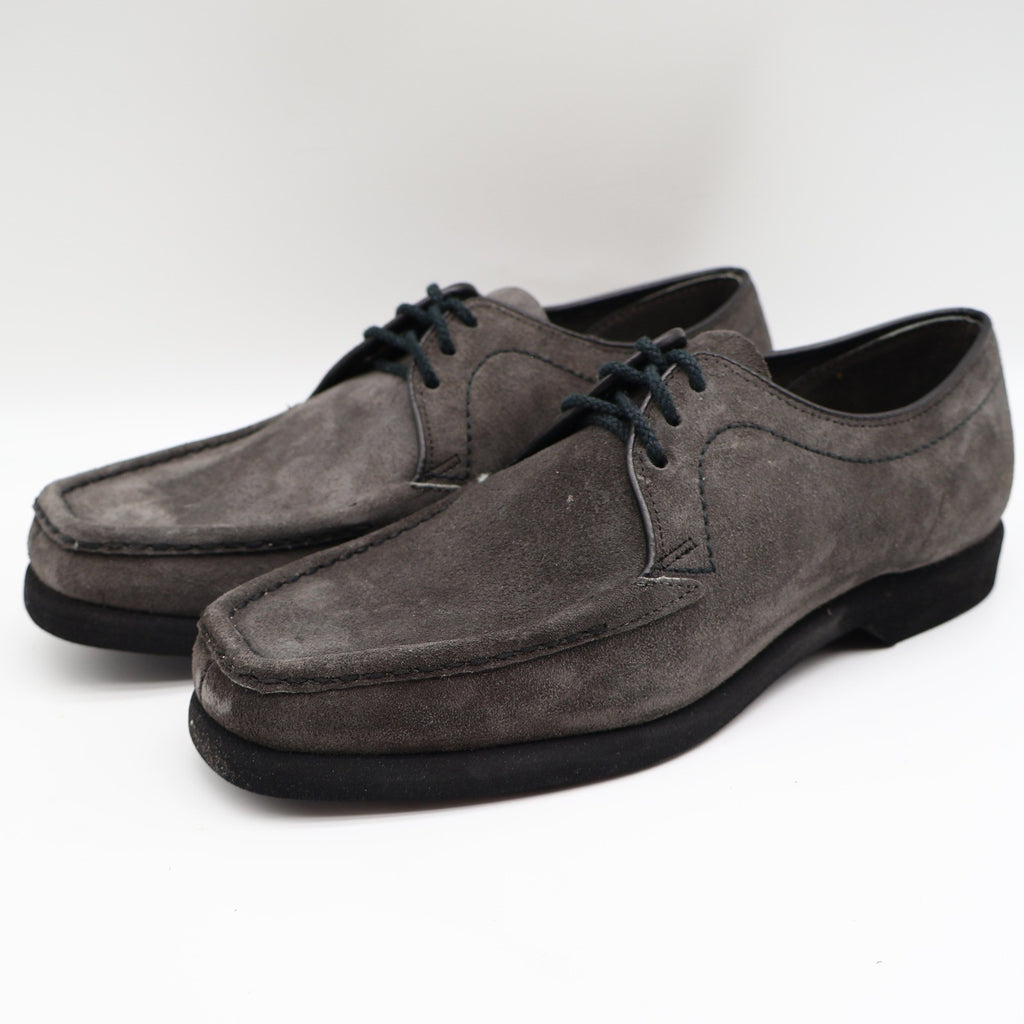 Crestline Oxford Shoes Mens 7 D Vintage Gray Suede Moc Toe Deadstock USA - take2supply