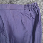 Southern Lady Pants Womens 6 Navy Cotton Stretch Straight Leg Side Zip NWT 570J - take2supply