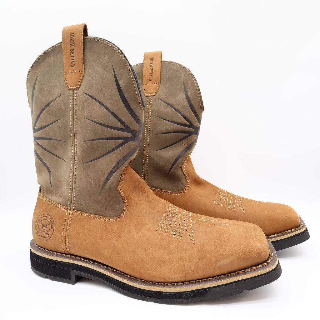 Irish Setter Red Wing Mens 13 D Walker Leather Soft Toe Pull On Work Boots 83937 - take2supply