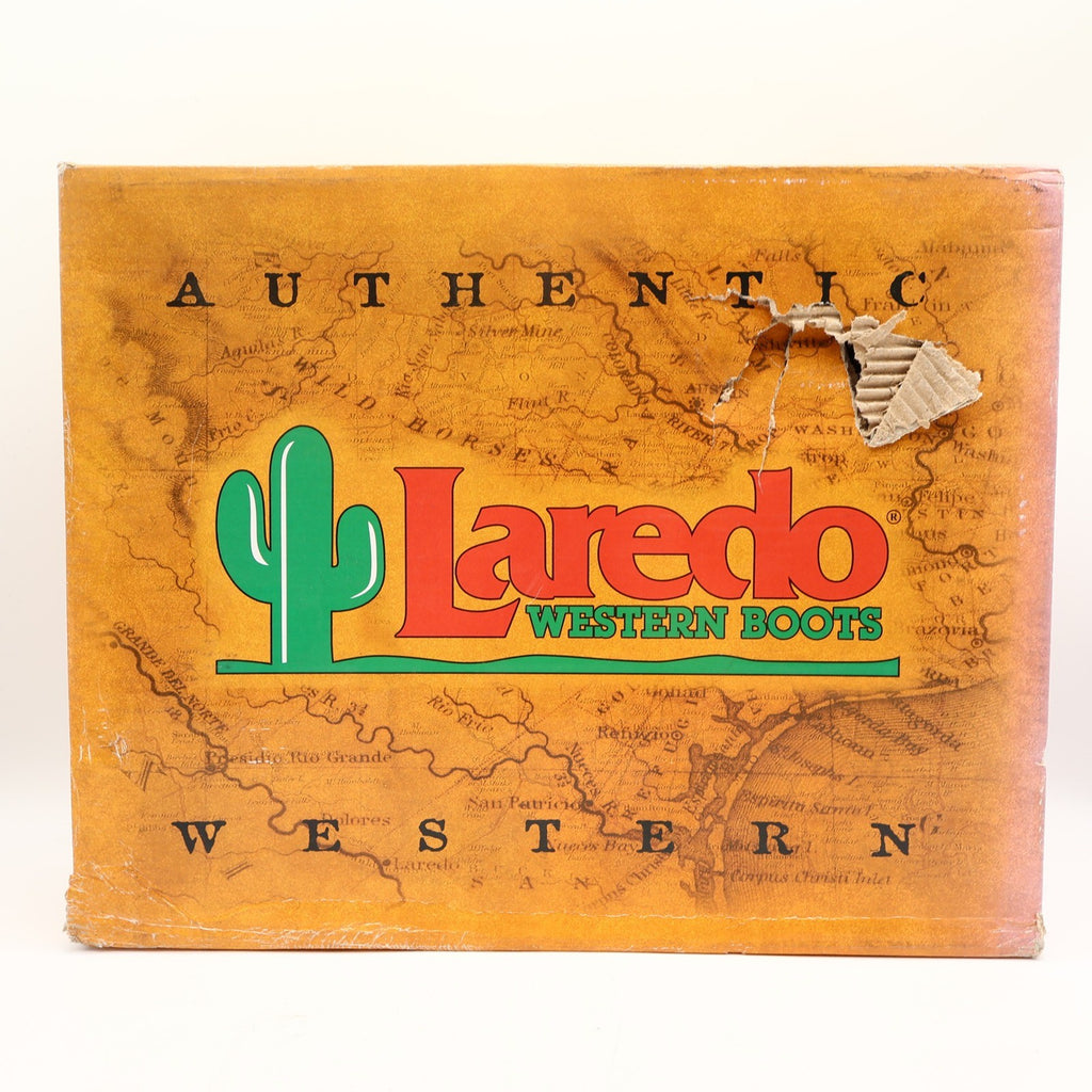 Laredo Y2K Western Boots Mens 12 D Tan Brown Leather Work Cowboy 2104 NIB - take2supply