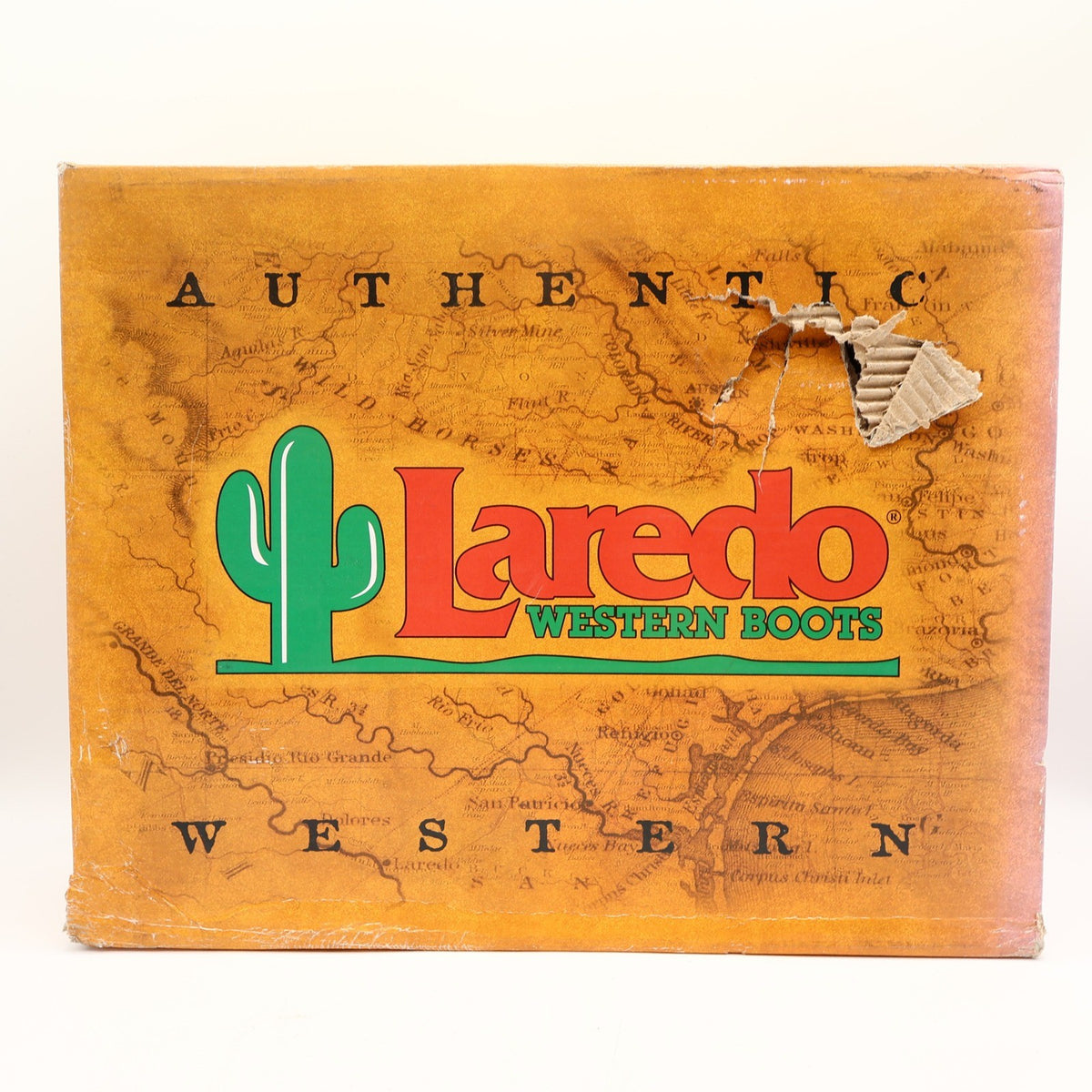 Laredo Y2K Western Boots Mens 12 D Tan Brown Leather Work Cowboy 2104 NIB - take2supply
