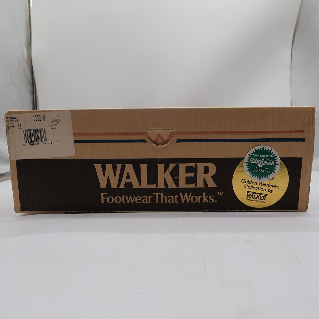 Walker Vintage Western Boots Mens 11 Brown Leather Deadstock NIB USA Made - take2supply