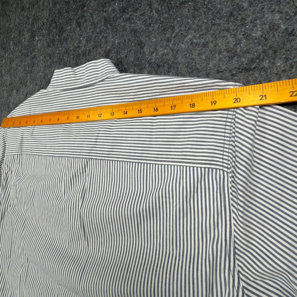 Lee Men XL Ecru Stripe Button Down Shirt Long Sleeve Cotton Stretch NWT C451 - take2supply
