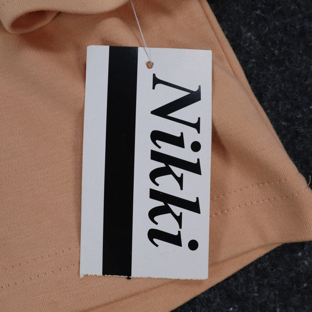 Nikki 3/4 Sleeve Top Womens Small Sandy Peach Embroidered Leaf Rhinestone NWT - take2supply