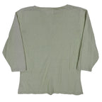 TM Sport That's Me Cardigan Sweater Womens Small Green Embroidered Ramie NWT - take2supply