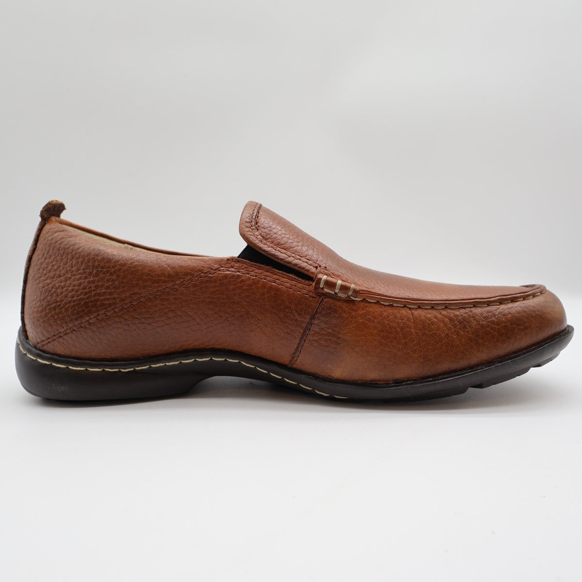 Hush Puppies GT Mens Size 9 Red Brown Leather Slip On Loafers H12466 Bounce - take2supply