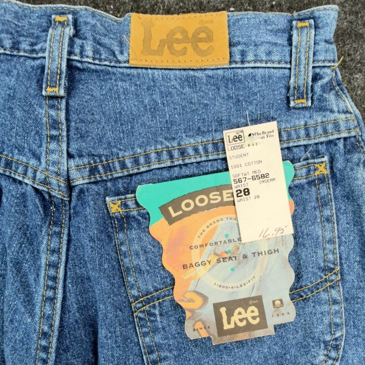 Lee Vintage 90s Denim Jorts Student 28 Blue Cotton NWT - take2supply