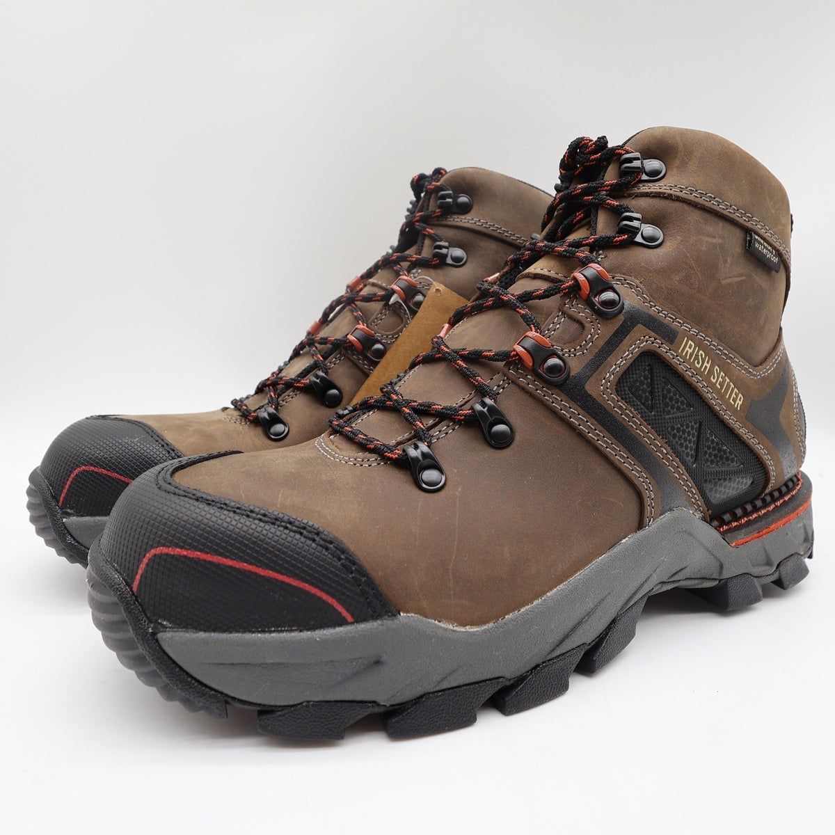 Irish Setter Boots Mens 10 D Crosby Leather Waterproof Safety Toe 83628 NIB - take2supply