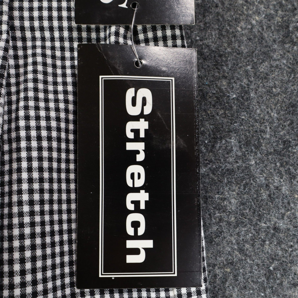 Southern Lady Gingham Pants Womens 10 Black White Stretch Straight Leg New C858 - take2supply