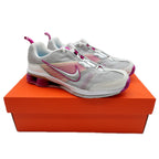 Nike Shox Zipsister+ II Womens 7 Running Shoes White Magenta Silver 366198-101 - take2supply