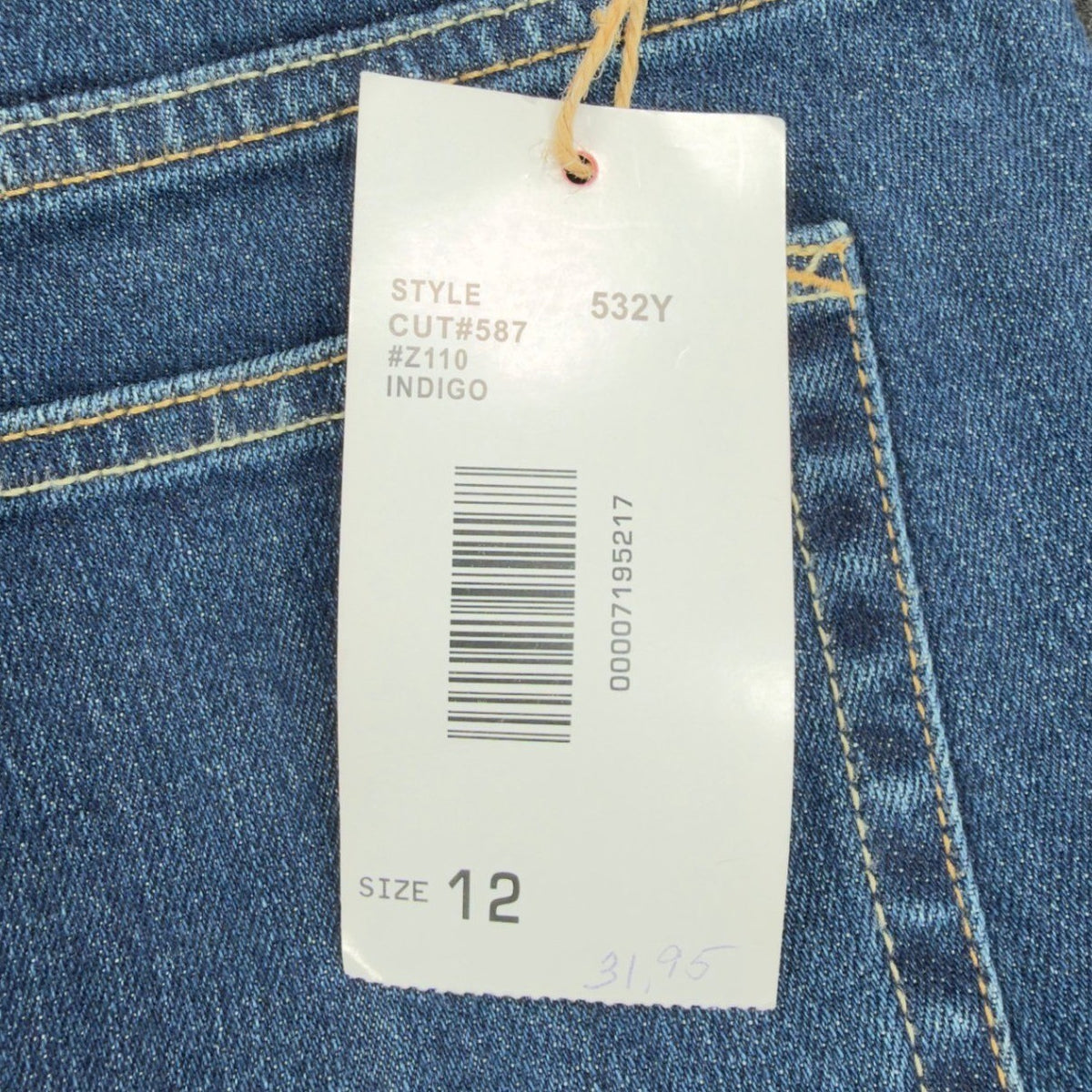 J Jeans Stretch Denim Pants Womens 12 Indigo Blue Premium New With Tags - take2supply