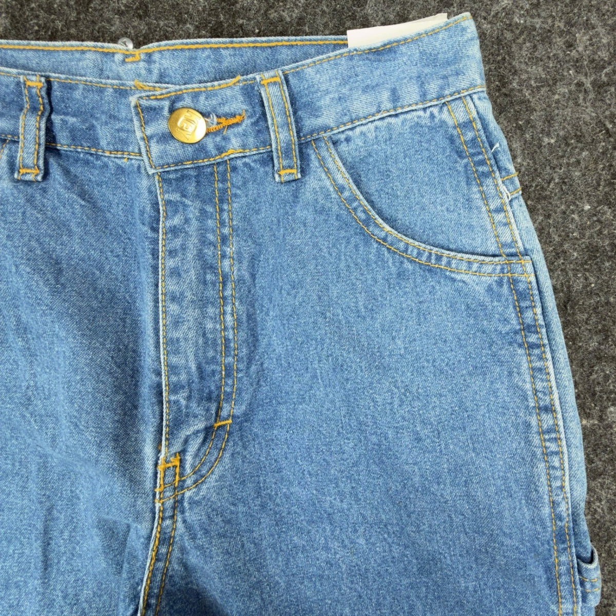 Key Vintage Carpenter Jeans Kids 16S Blue Cotton Denim Deadstock NWT C701 - take2supply