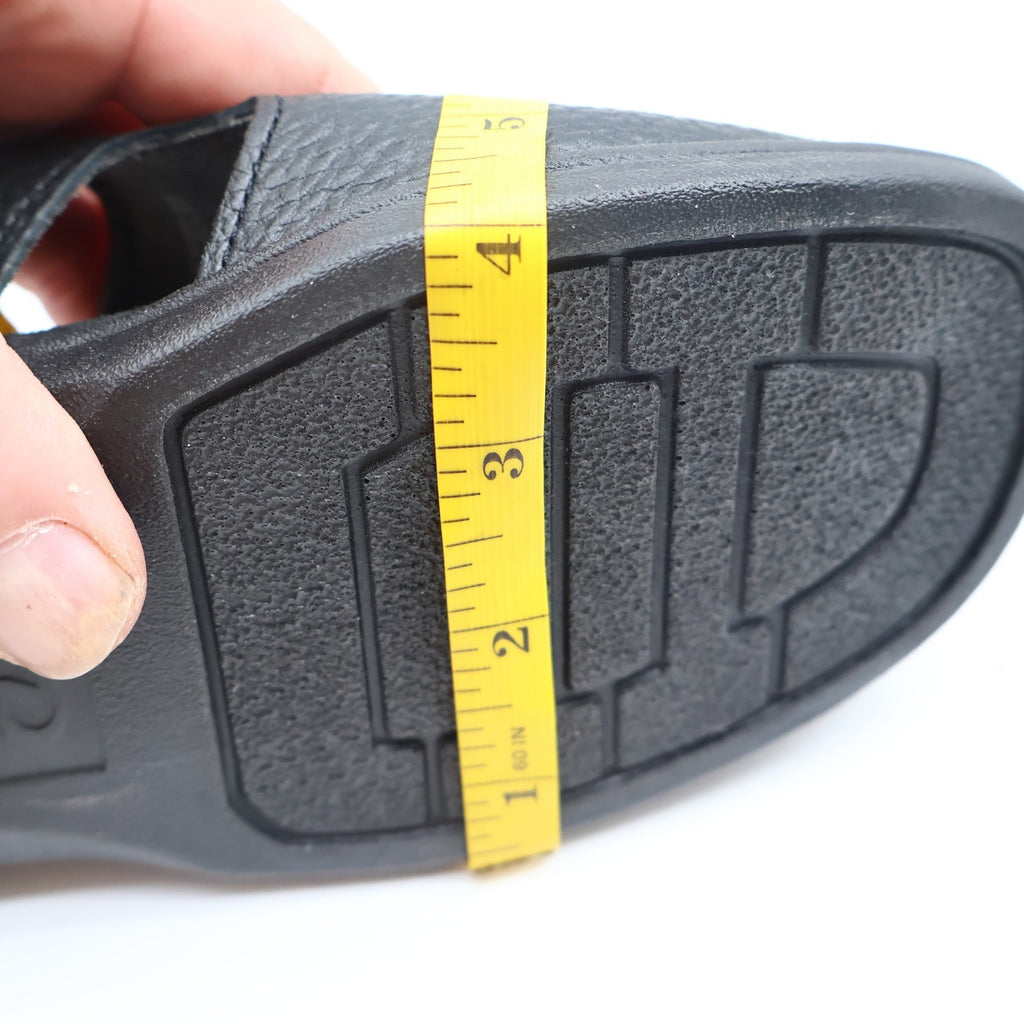 Dexter Comfort Classic Sandals Womens 7.5 Vintage Black Tumbled Leather Slides - take2supply