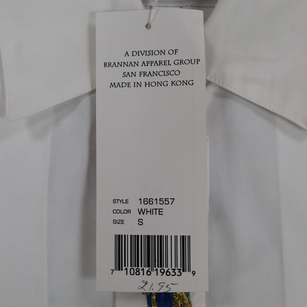 Shirtworks Christmas Shirt Womens S White Embroidered NWT NOS - take2supply
