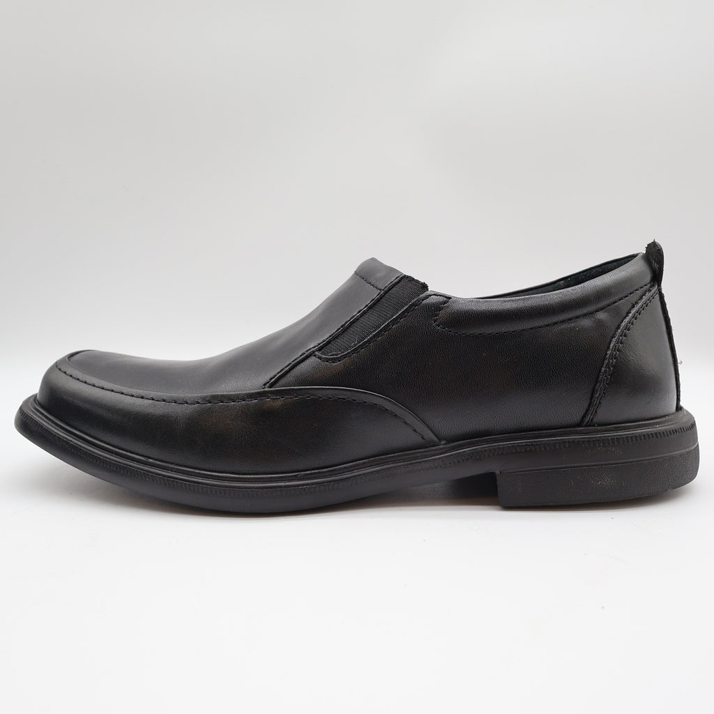 Hush Puppies Platon Hopper Mens 10 Wide Black Leather Slip On Loafer HM01686-001 - take2supply