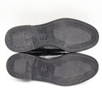 Walker Shoes Vintage Black Leather Oxford Shoes Mens 7.5 Deadstock Uniform Dress - take2supply