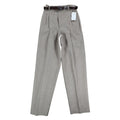 Christy Girl Dori Adler Pants Womens 12 Tan Black Belted Pleated USA NWT NOS - take2supply