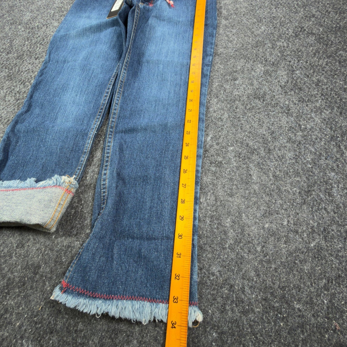Hollywood Y2K Jeans Women 26 Blue Cotton Deadstock New With Tags - take2supply