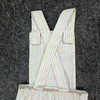 Maverick 1980s Vintage Striped Shortalls Girls 5 Pastel Multi NWT - take2supply