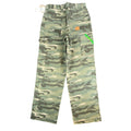 John Deere Carpenter Pants Boys 14 Y2K Camo Canvas Woodland Workwear Deadstock - take2supply