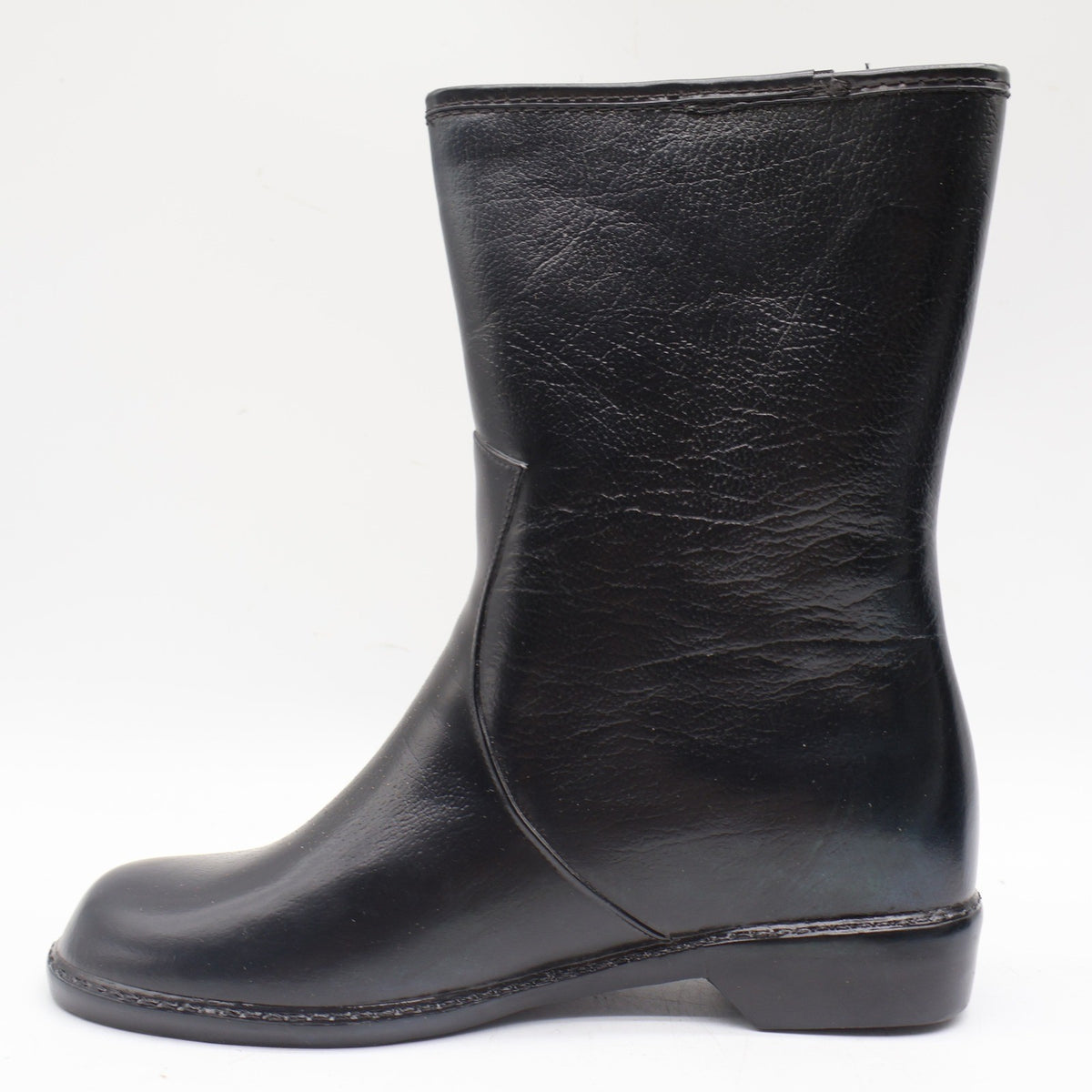 Red Ball Lynne T Boots Womens 6 Vintage 70s Black Rubber Waterproof Deadstock US - take2supply