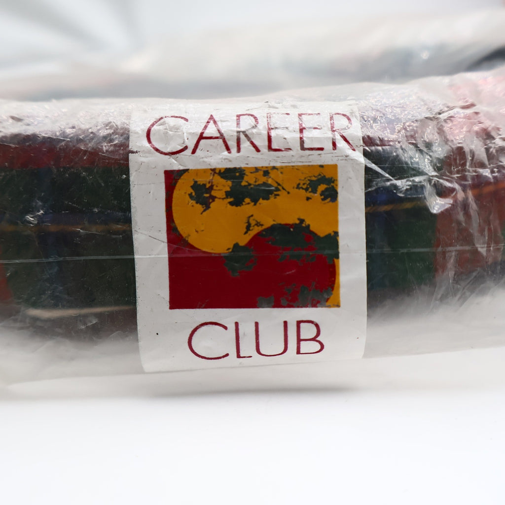 Career Club Shirt Mens Medium Green Red Tartan Plaid Cotton Blend New Packaged - take2supply
