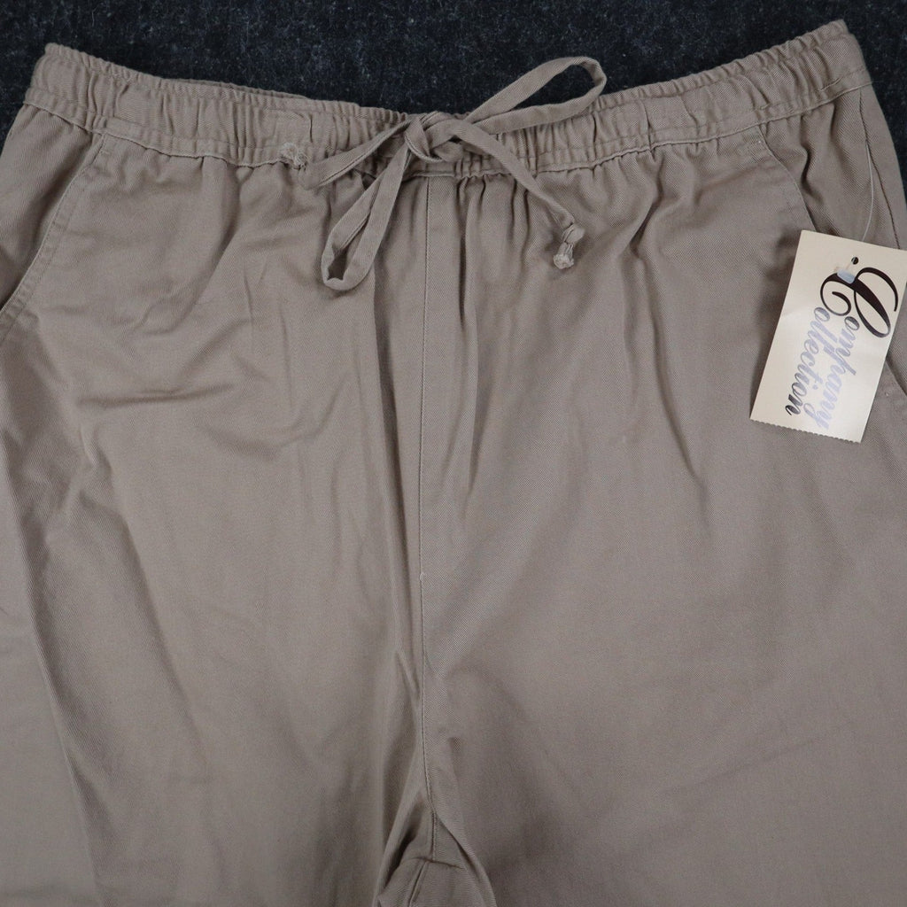 Company Collection Shorts Womens 8 Vintage 90s Khaki Cotton Twill Drawstring - take2supply