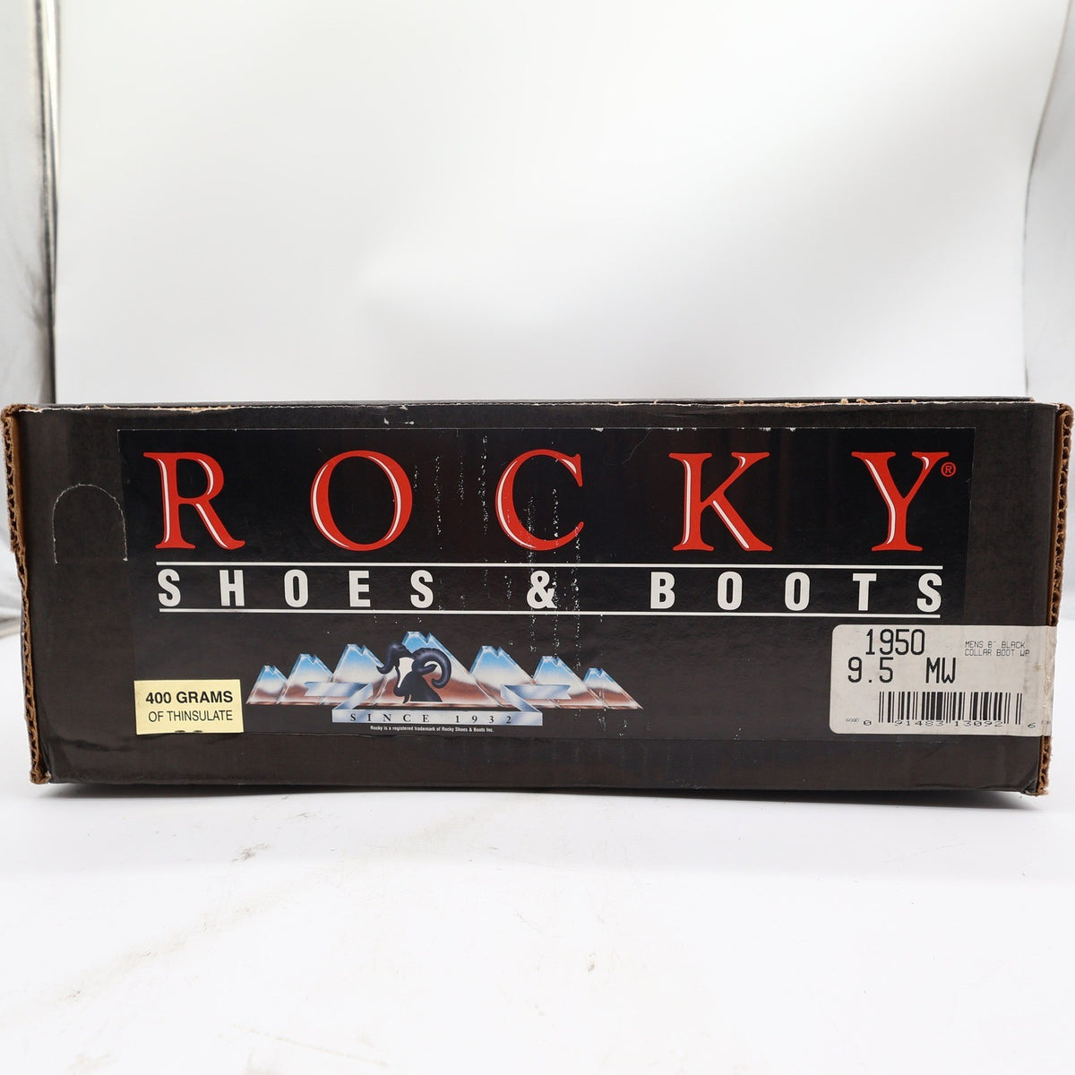 Rocky 1950 8" Collar Boot Mens 9.5 Black Leather Waterproof Insulated NIB - take2supply