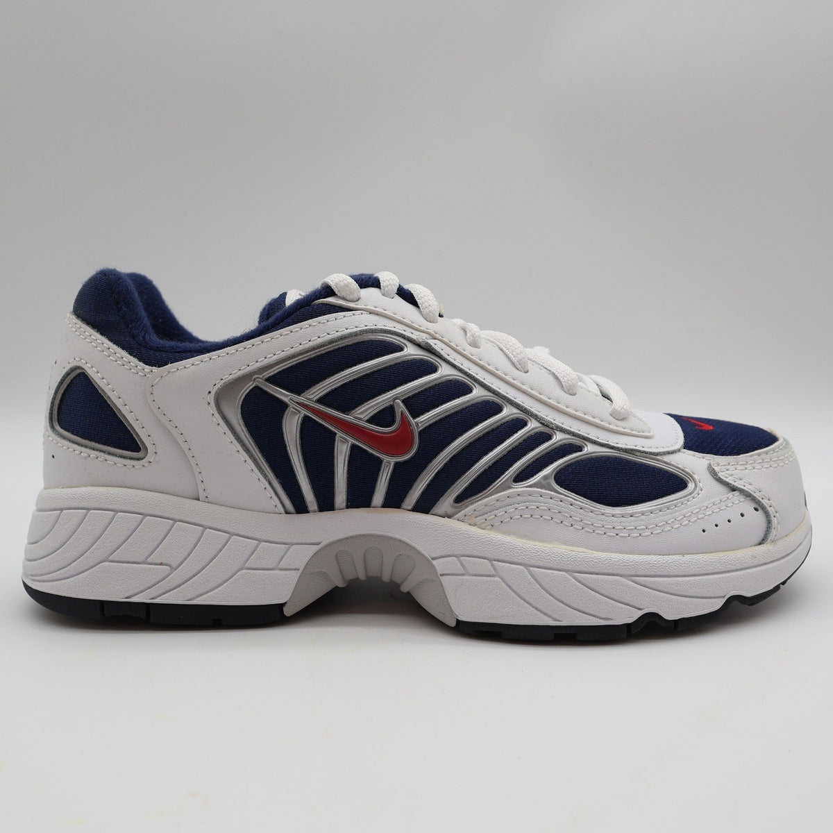 Nike Attest VII GS Kids Size 4.5Y Vintage 2006 White Navy Red 312981-161 New - take2supply