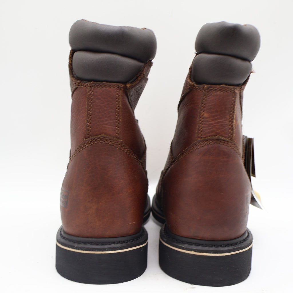 McRae Industrial Work Boots Mens 9 Brown Leather 8in Lace Up NST EH MR88122 - take2supply