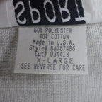 Sport Timer Floral Polo Shirt Womens XL Vintage 90s Cream Made in USA NEW - take2supply