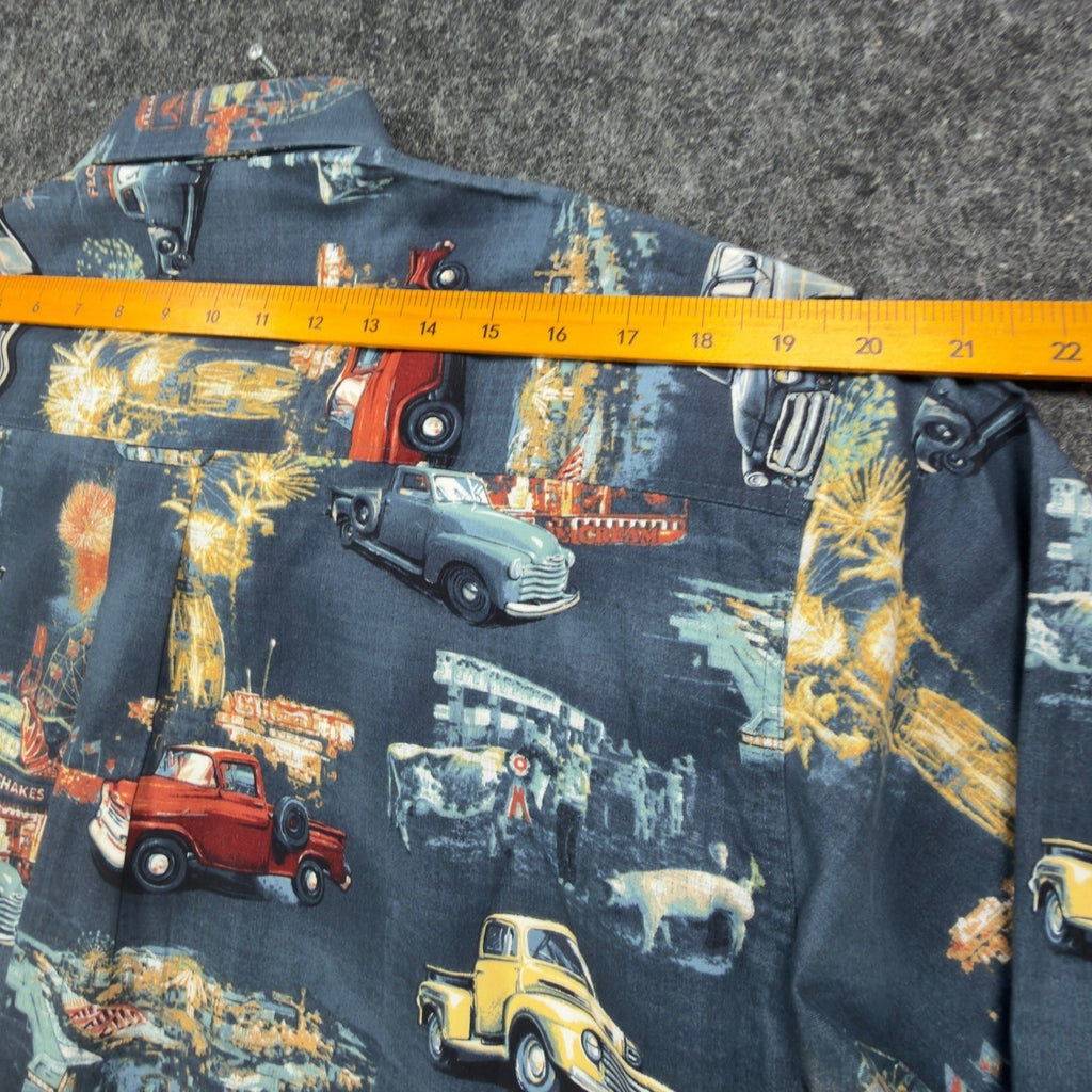 North River Americana Truck Shirt Mens Medium Black Cotton NWT Vintage Style - take2supply