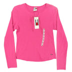 Tommy Hilfiger Y2K Lace Up Top Girls Large Pink Cotton NWT Vintage 2000s - take2supply